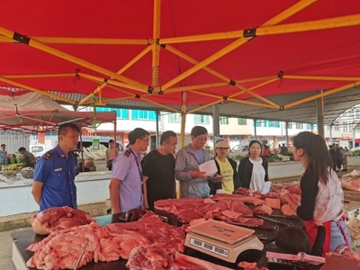 阳宗镇多措并举筑牢国庆假期肉制品销售安全防线